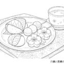 春の和菓子の塗り絵｜お花見気分で楽しむ高齢者向け春レク素材