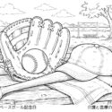 6月19日ベースボール記念日高齢者向け無料塗り絵【今日は何の日？】