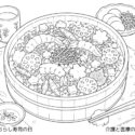 6月27日ちらし寿司の日高齢者向け無料塗り絵【今日は何の日？】