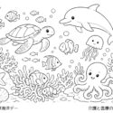 6月8日世界海洋デー高齢者向け無料塗り絵【今日は何の日?】